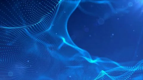 Particle dust abstract digital background titles. Stock Illustration