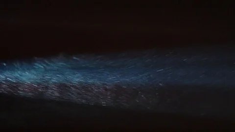 Particle Of Dust Projector Lens On The Dark Background -  Real Particles Video stock 88066979