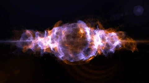 Particle Effect Logo Reveal Stock Footage 229476934