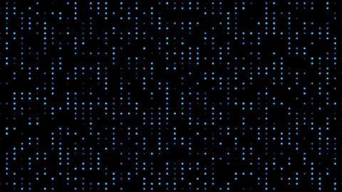 Particle effects lights animation glowing plinking blue lighting dots overlay Stock Footage 278431418