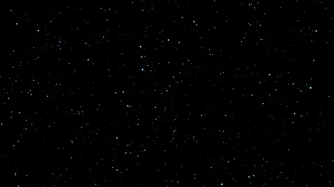 Particle effects overlay with glowing blue dots lights flying loop animation Stock Footage 295234496
