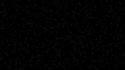 Particle effects overlay, glowing orange lights dots loop animation black screen Stock Footage 296433001