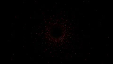 Particle effects red lights black screen animation dot animated glowing overlay Stock Footage 272271647