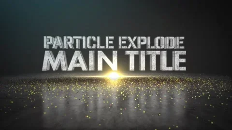 Particle Explode Stock After Effects