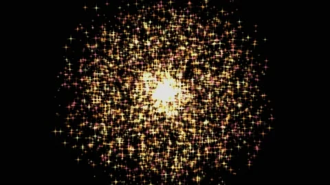 Particle explode with purple electricity effect energy animation Stock Footage 172481540