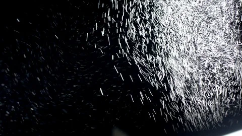 Particle Explosion on black Background Stock Footage 108841392