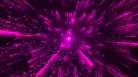 Particle explosion, Meteor shower with stars, Bokeh Particles. Stock Footage 308105897