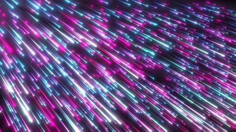 Particle explosion, meteor shower with stars, bokeh particles. Stock Footage 308107007
