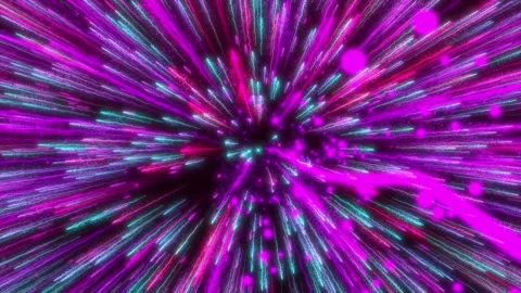 Particle explosion, Meteor shower with stars, Bokeh Particles. Animated rain Stock Footage 308149967