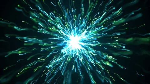 Particle Explosion, Nebula Motion Effect, Motion Blur, Space Animation, Full HD Stock Footage 77111417