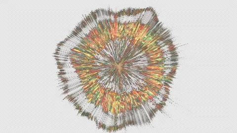 Particle Explosion Transition - Hyperspace Animation with Alpha Channel Stock Footage 315311435