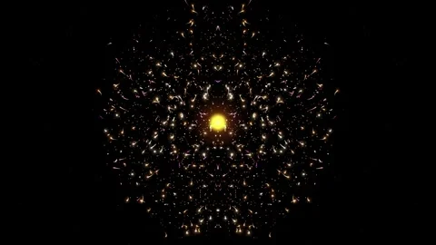 Particle explosions Stock Footage 265592991