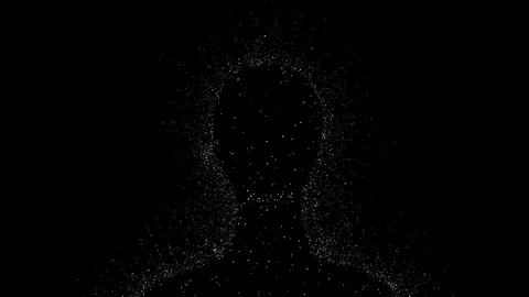 Particle Face Emitting Energy 库存影片 255807855