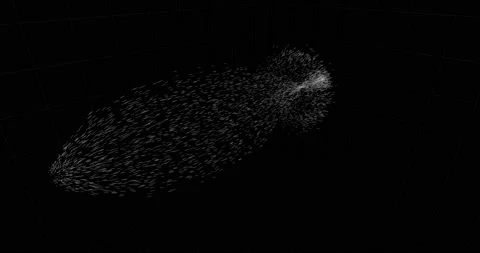 Particle Field Schematic (2160p 25fps) Video stock 148169739