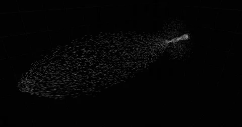 Particle Field Schematic (2160p 29.97) Video stock 148170679