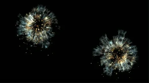 Particle fireworks Stock Footage 10923433