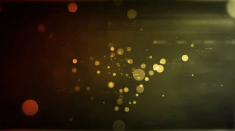 Particle Flight Amber Orange Stock Footage 26053706