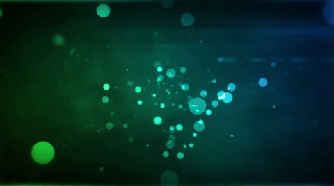 Particle Flight Blue Green Stock Footage 26053774