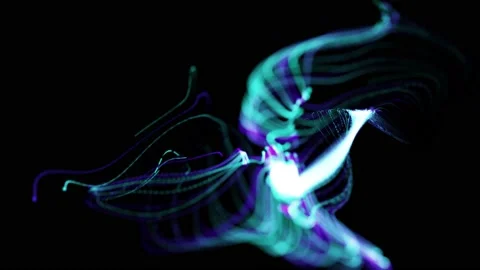 Particle flow Abstract Background Video 4k Stock Footage 201140674