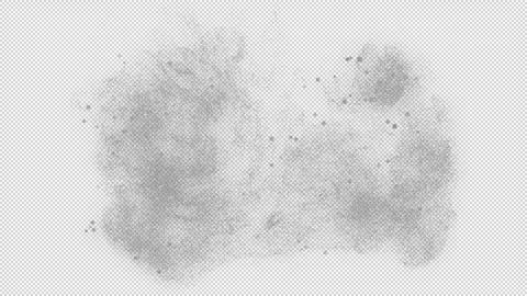 Particle Flow. Alpha Channel. Transparent Bakckground Video stock 247253963