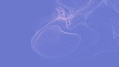 Particle flow background, digital data visualization Stock Illustration