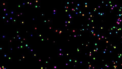 Particle flow, dynamic rainbow flow from right to left 動画素材 321962865