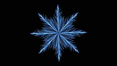 Particle flowers 3d abstract animation Stock Footage 180909667