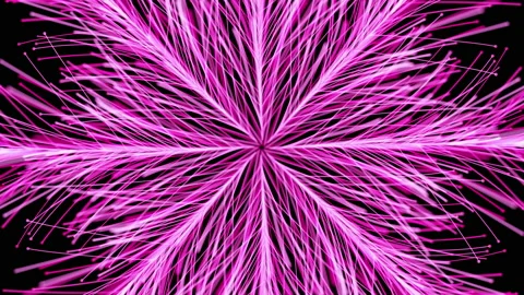 Particle flowers 3d abstract animation Stock Footage 188162953