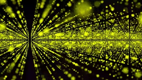 Particle form background animation. Particles abstract background with gold.. Stock Footage 331653894