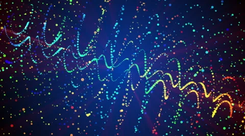 Particle, form, blue background, loop Vidéo 51962938