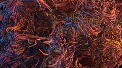 Particle FX1047: Microscopic particle trails twist and swirl. Stock Footage 236253801
