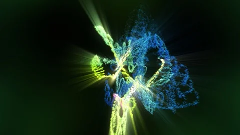 Particle Glint Burst Video stock 125433343