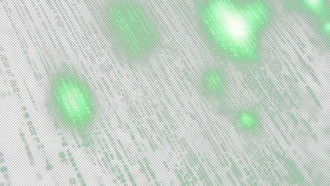 Particle Glow Digital Rain Overlay Stock Footage 311301574