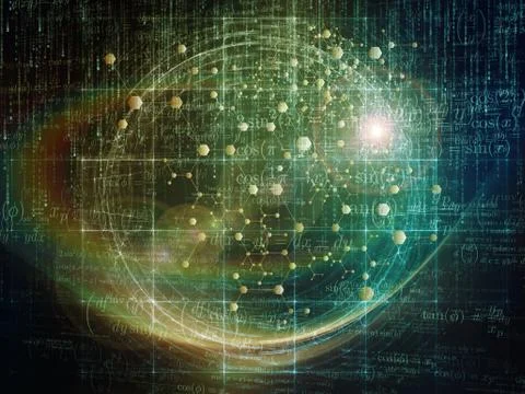 Particle Glow Illustrazione stock