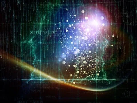 Particle Glow Illustrazione stock