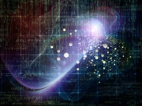 Particle Glow Illustrazione stock