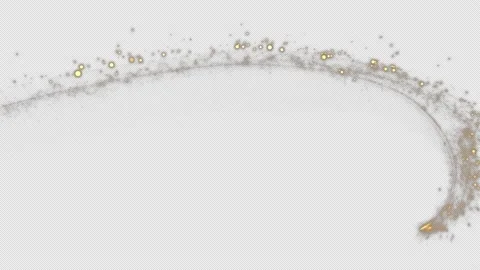 Particle Glow Tail Transition Stock Footage 159633968