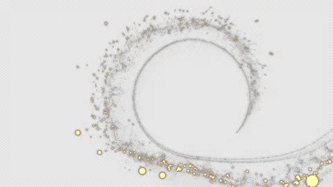 Particle Glow Trail with Alpha Stock Footage 183901803