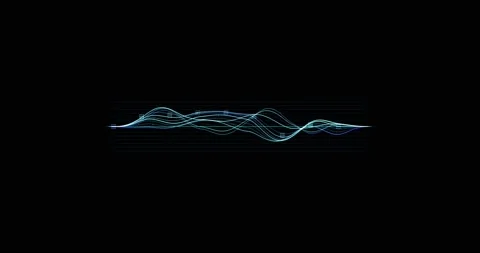 Particle graph lines, HUD lines in motion. High tech futuristic graphics. FHD Stock Footage 171888583