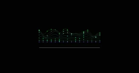 Particle graph lines, HUD lines in motion. High tech futuristic graphics. FHD Видео 172045878