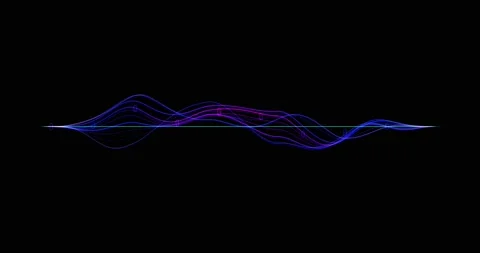 Particle graph lines, HUD lines in motion. High tech futuristic graphics. FHD Stock-Footage 172046111