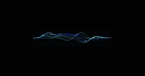 Particle graph lines, HUD lines in motion. High tech futuristic graphics. FHD Stock Footage 172220273