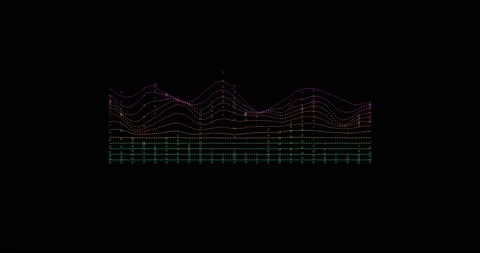 Particle graph lines, HUD lines in motion. High tech futuristic graphics. FHD Stock Footage 172377788