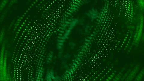 Particle green motion background Stock Footage 91022350