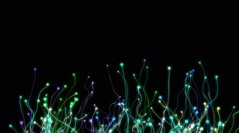 Particle growth on a black background Stock Footage 46352227