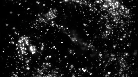 Particle Heart Down 03 Loop HD Stock Footage 312510554