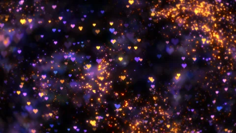 Particle Heart Side 02 Loop HD Stock Footage 312510588