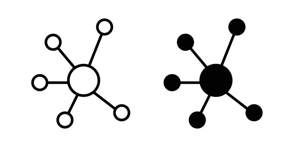 Particle icon graphic element. web icon set Stock Illustration