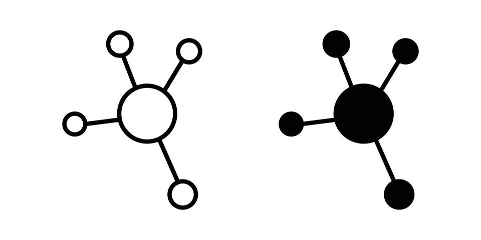 Particle icon or illustration vector symbols Stock Illustration