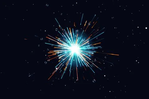 Particle Illustrazione stock